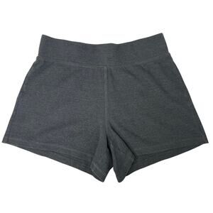 Old Navy Panther Gray Ribbed Thermal Mid Rise Shorts Size S